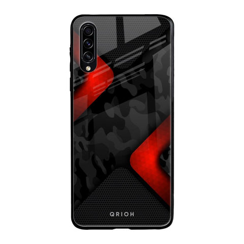 Modern Camo Abstract Samsung Galaxy A50s Glass Back Cover Online