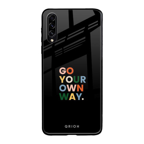 Go Your Own Way Samsung Galaxy A50s Glass Back Cover Online