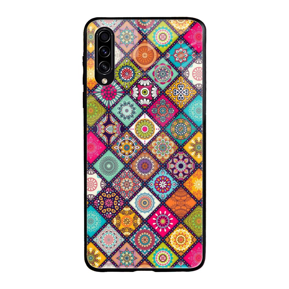 Multicolor Mandala Samsung Galaxy A50s Glass Back Cover Online
