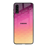 Geometric Pink Diamond Samsung Galaxy A50s Glass Back Cover Online