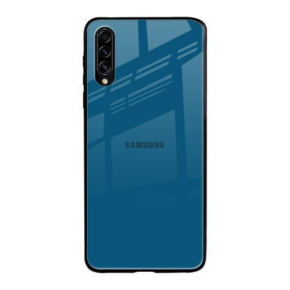 Cobalt Blue Samsung Galaxy A50s Glass Back Cover Online