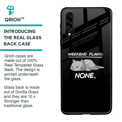 Weekend Plans Glass Case for Samsung Galaxy A50s