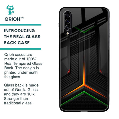 Modern Ultra Chevron Glass Case for Samsung Galaxy A50s