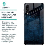 Dark Blue Grunge Glass Case for Samsung Galaxy A50s