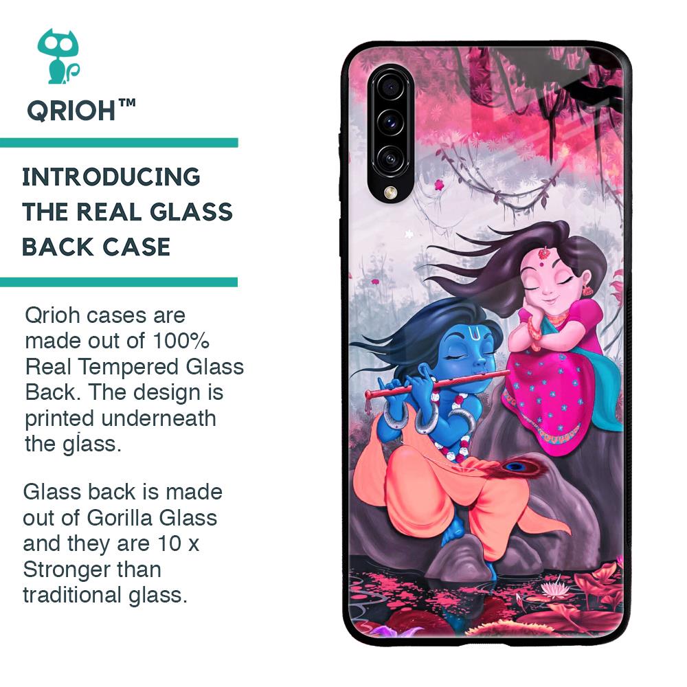 Radha Krishna Art Glass Case for Samsung Galaxy A50s