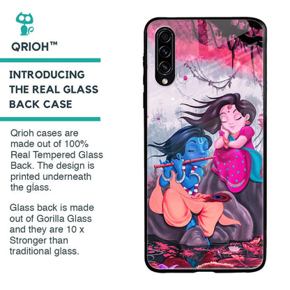 Radha Krishna Art Glass Case for Samsung Galaxy A50s