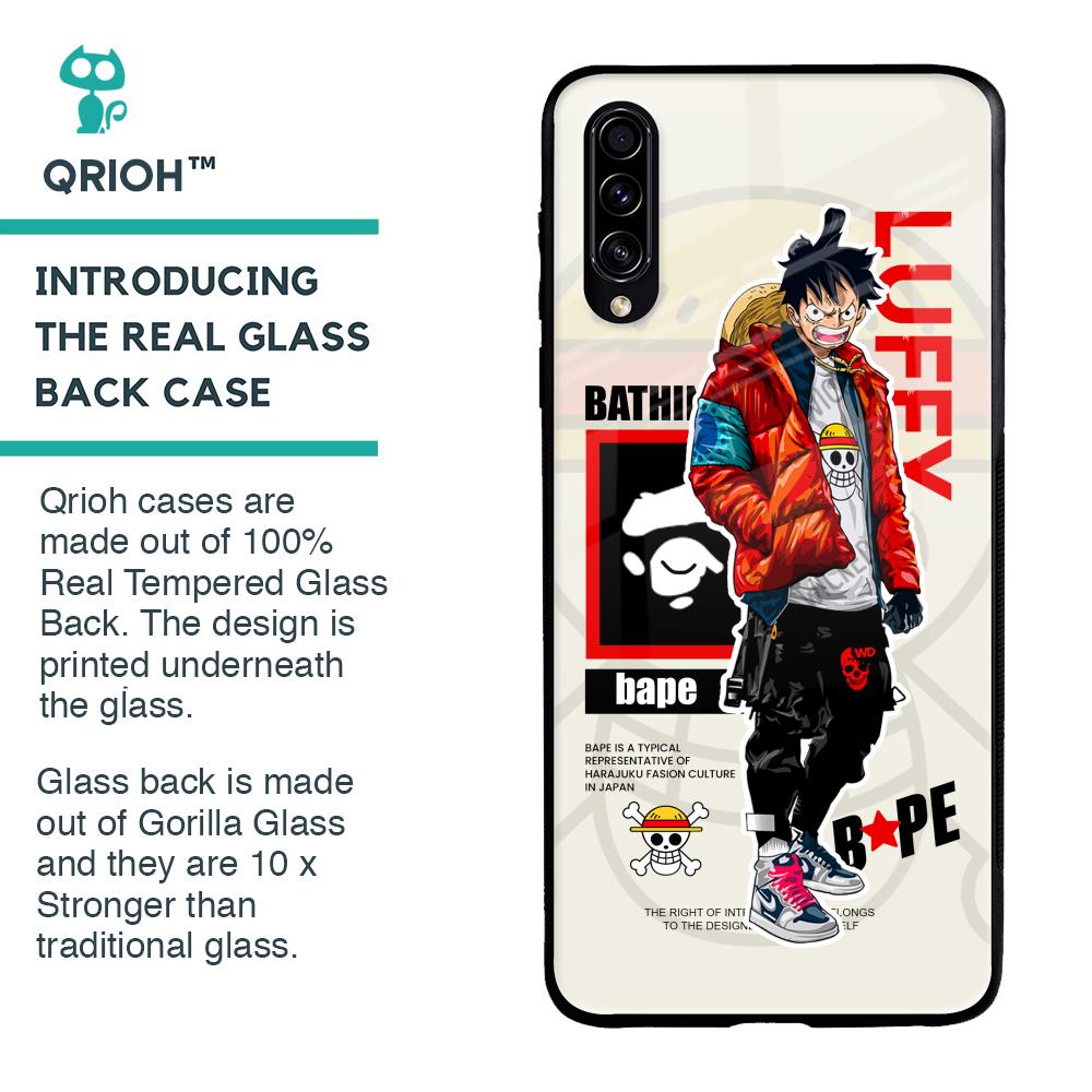 Bape Luffy Glass Case for Samsung Galaxy A50s