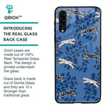 Blue Cheetah Glass Case for Samsung Galaxy A50s