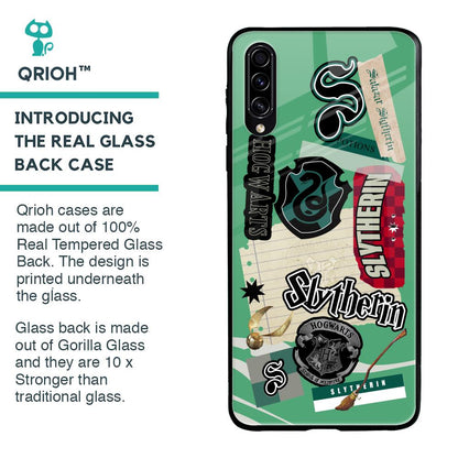 Slytherin Glass Case for Samsung Galaxy A50s