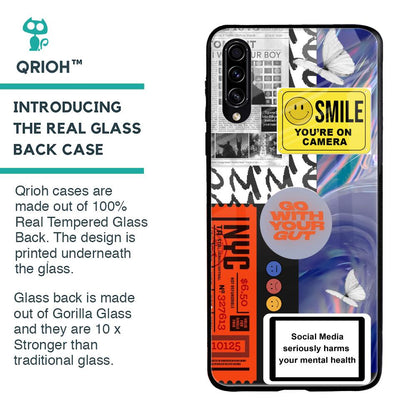 Smile for Camera Glass Case for Samsung Galaxy A50s