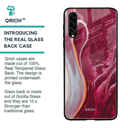 Crimson Ruby Glass Case for Samsung Galaxy A50s