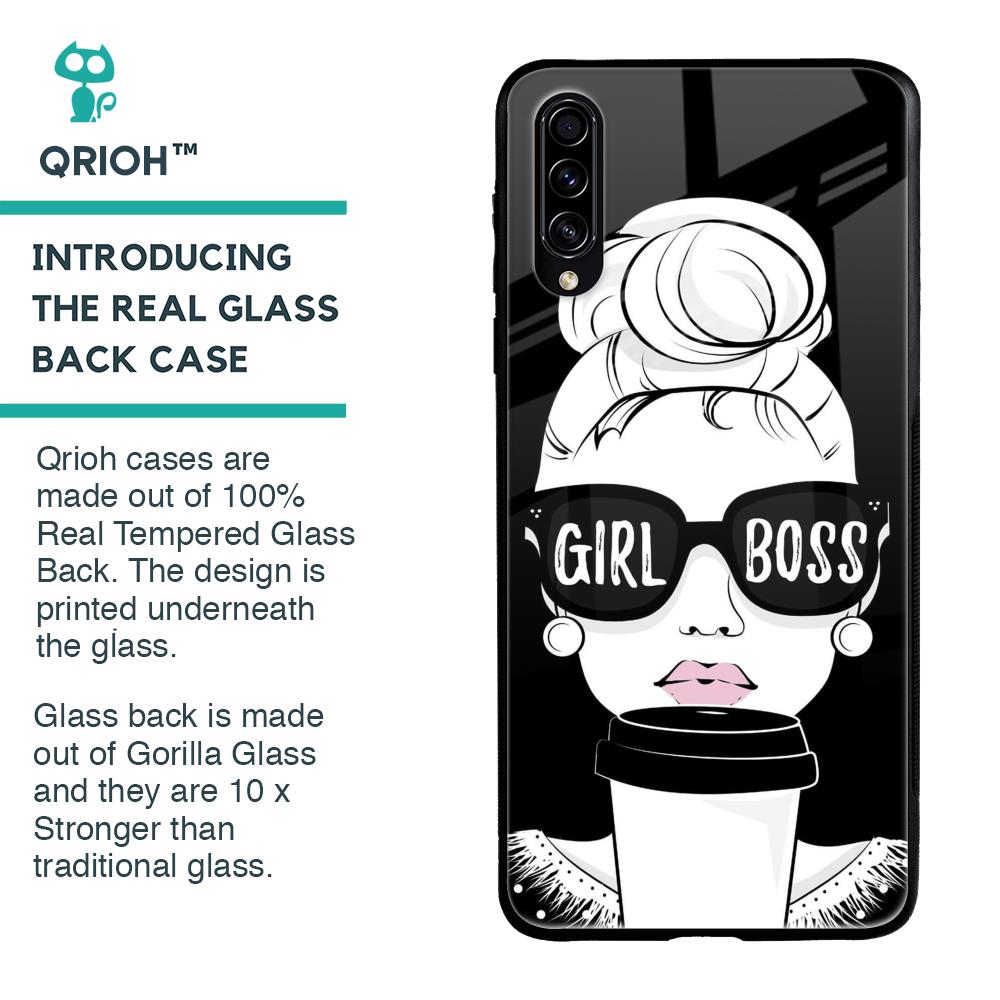 Girl Boss Glass Case For Samsung Galaxy A50s