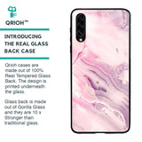 Diamond Pink Gradient Glass Case For Samsung Galaxy A50s