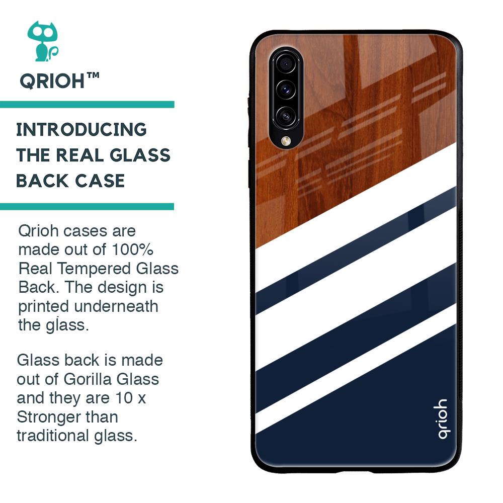 Bold Stripes Glass case for Samsung Galaxy A50s