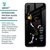 Luffy Line Art Glass Case for Samsung Galaxy A50s