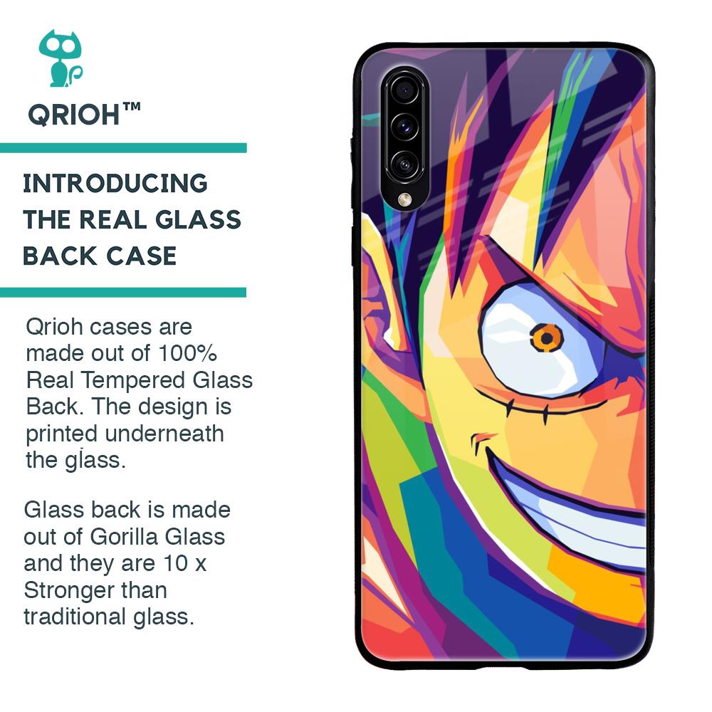 Monkey Wpap Pop Art Glass Case for Samsung Galaxy A50s