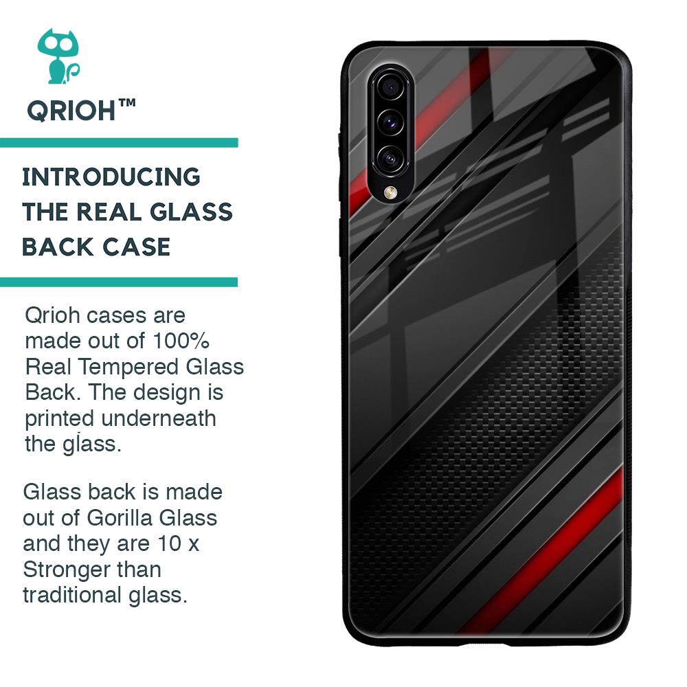 Modern Abstract Glass Case for Samsung Galaxy A50s
