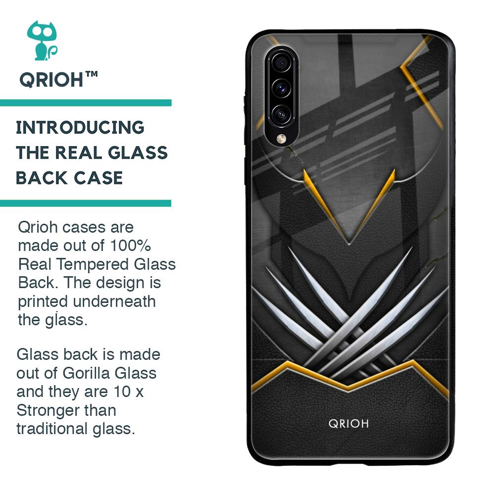 Black Warrior Glass Case for Samsung Galaxy A50s