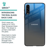 Blue Grey Ombre Glass Case for Samsung Galaxy A50s