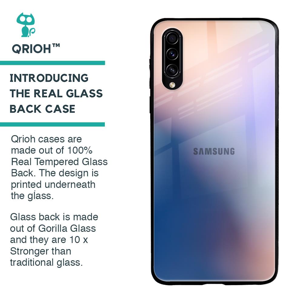 Blue Mauve Gradient Glass Case for Samsung Galaxy A50s