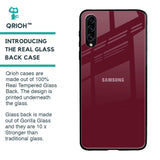 Classic Burgundy Glass Case for Samsung Galaxy A50s