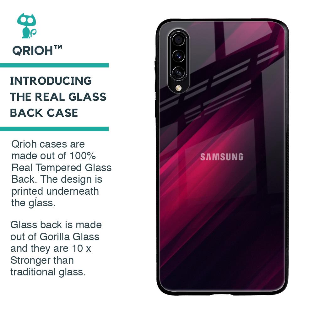 Razor Black Glass Case for Samsung Galaxy A50s