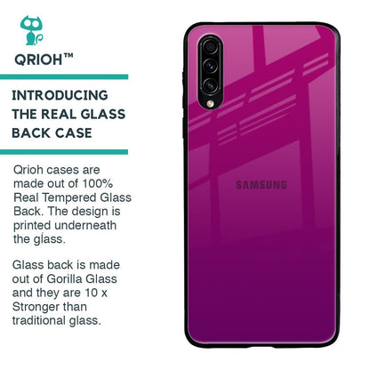 Magenta Gradient Glass Case For Samsung Galaxy A50s
