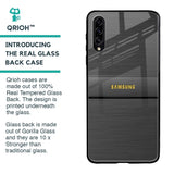 Grey Metallic Glass Case For Samsung Galaxy A50s