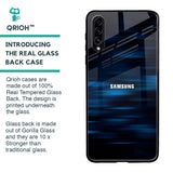 Blue Rough Abstract Glass Case for Samsung Galaxy A50s
