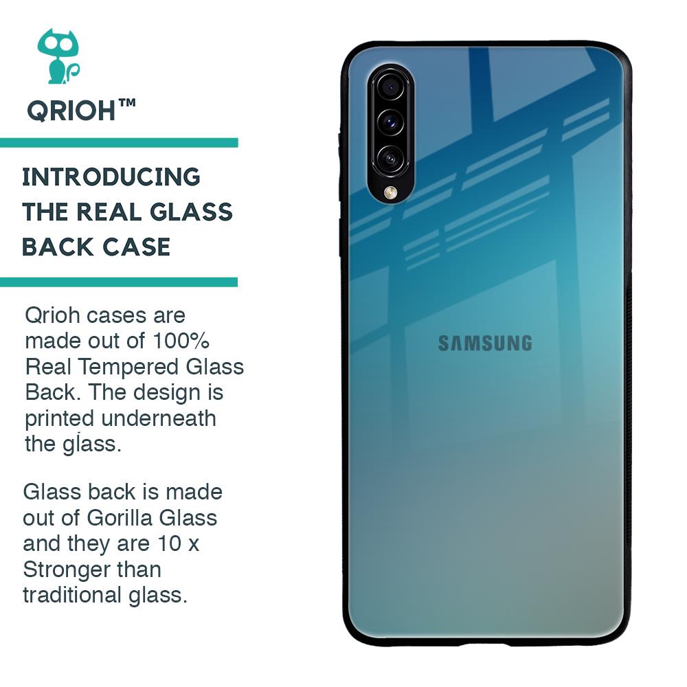 Sea Theme Gradient Glass Case for Samsung Galaxy A50s
