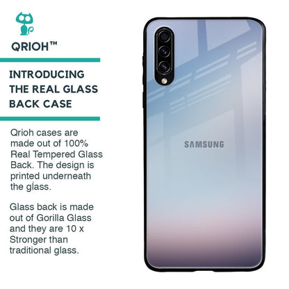 Light Sky Texture Glass Case for Samsung Galaxy A50s
