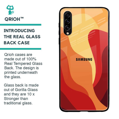 Magma Color Pattern Glass Case for Samsung Galaxy A50s