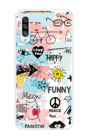 Happy Doodle Samsung Galaxy A50s Back Cover