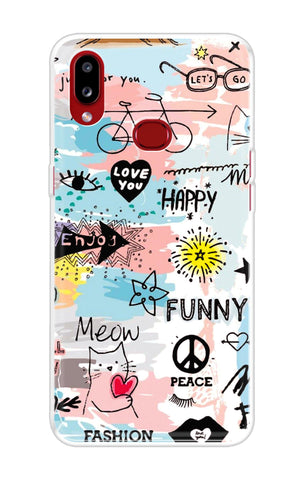 Happy Doodle Samsung Galaxy A10s Back Cover