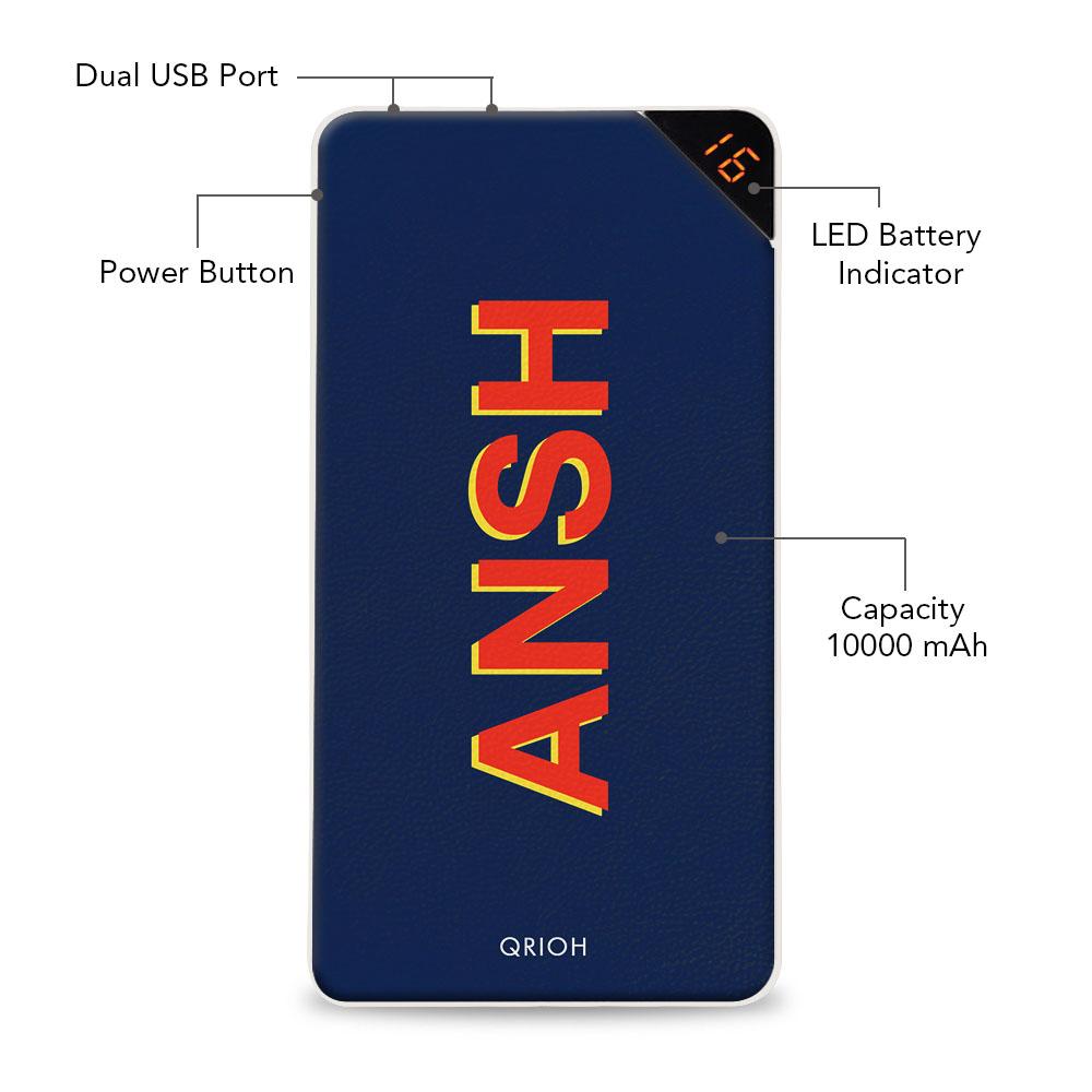 Twin Contrast Customized Power Bank
