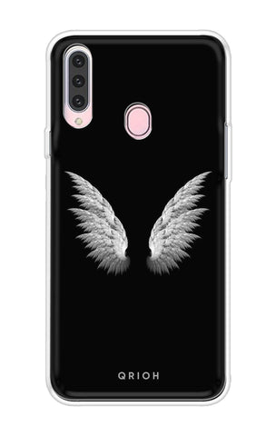 White Angel Wings Samsung Galaxy A20s Back Cover