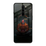 Lord Hanuman Animated Xiaomi Redmi Note 8 Pro Glass Back Cover Online