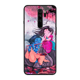 Radha Krishna Art Xiaomi Redmi Note 8 Pro Glass Back Cover Online