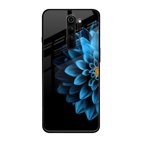 Half Blue Flower Xiaomi Redmi Note 8 Pro Glass Back Cover Online