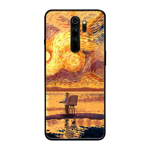 Sunset Vincent Xiaomi Redmi Note 8 Pro Glass Back Cover Online