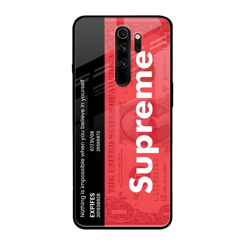 Supreme Ticket Xiaomi Redmi Note 8 Pro Glass Back Cover Online