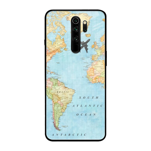 Travel Map Xiaomi Redmi Note 8 Pro Glass Back Cover Online