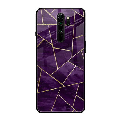 Geometric Purple Xiaomi Redmi Note 8 Pro Glass Back Cover Online