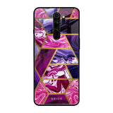 Electroplated Geometric Marble Xiaomi Redmi Note 8 Pro Glass Back Cover Online