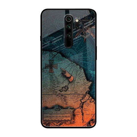 Geographical Map Xiaomi Redmi Note 8 Pro Glass Back Cover Online