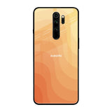 Orange Curve Pattern Xiaomi Redmi Note 8 Pro Glass Back Cover Online