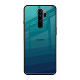 Green Triangle Pattern Xiaomi Redmi Note 8 Pro Glass Back Cover Online