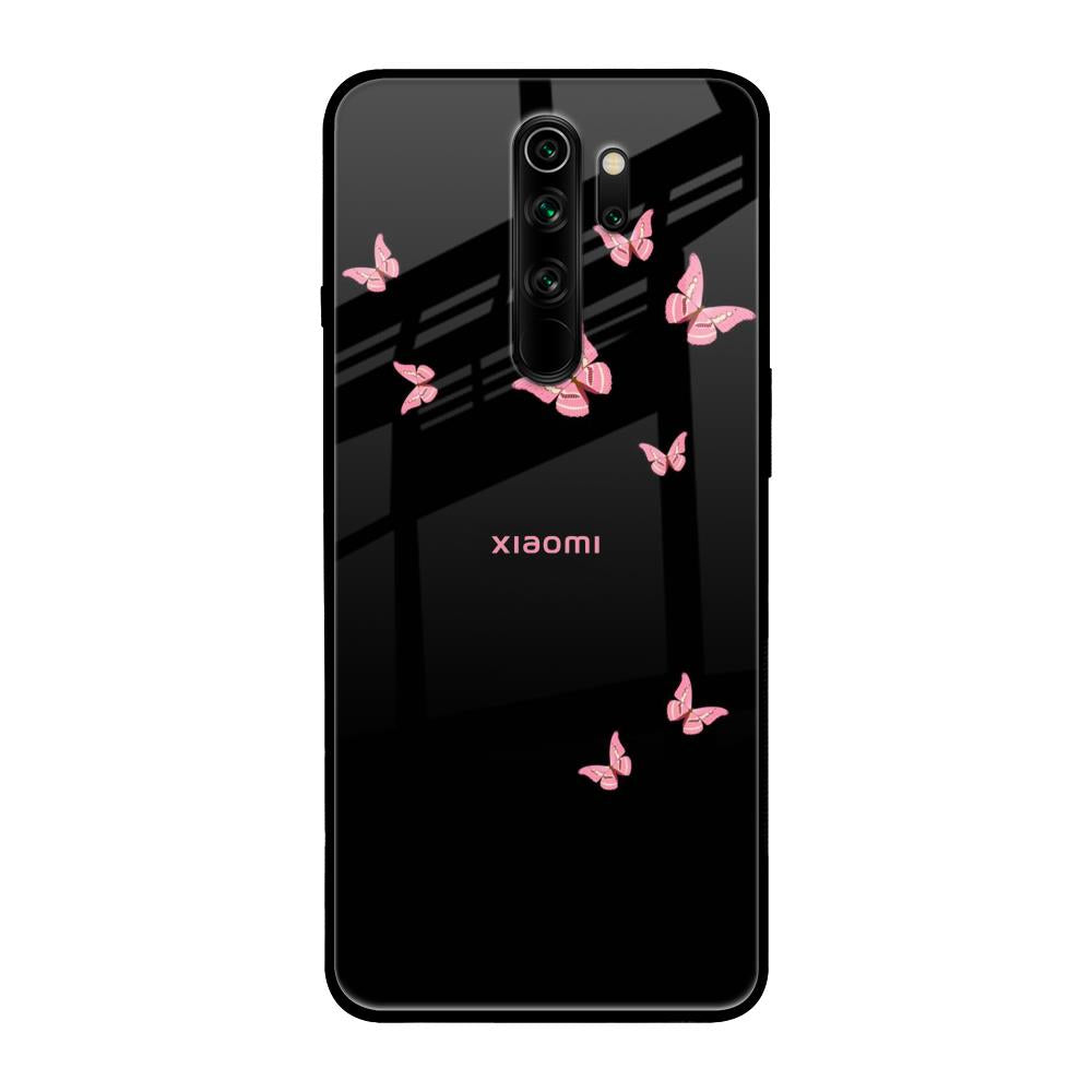 Fly Butterfly Xiaomi Redmi Note 8 Pro Glass Back Cover Online