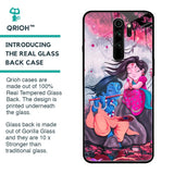 Radha Krishna Art Glass Case for Xiaomi Redmi Note 8 Pro