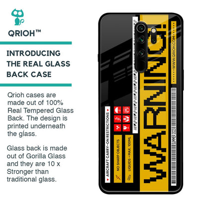 Aircraft Warning Glass Case for Xiaomi Redmi Note 8 Pro